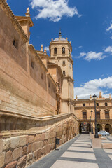 Tower of the San Patricio Collegiate church in Lorca, Spain, Spain