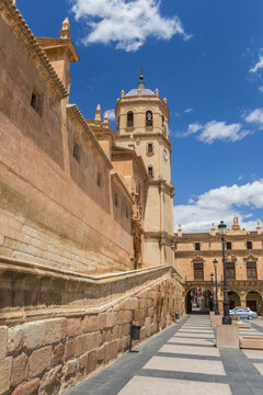 Tower of the San Patricio Collegiate church in Lorca, Spain, Spain