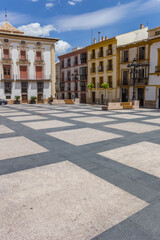 Plaza Espana square in the historic center of Lorca