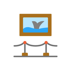 Picture, sea, museum icon. Simple color vector elements of historical things icons for ui and ux, website or mobile application