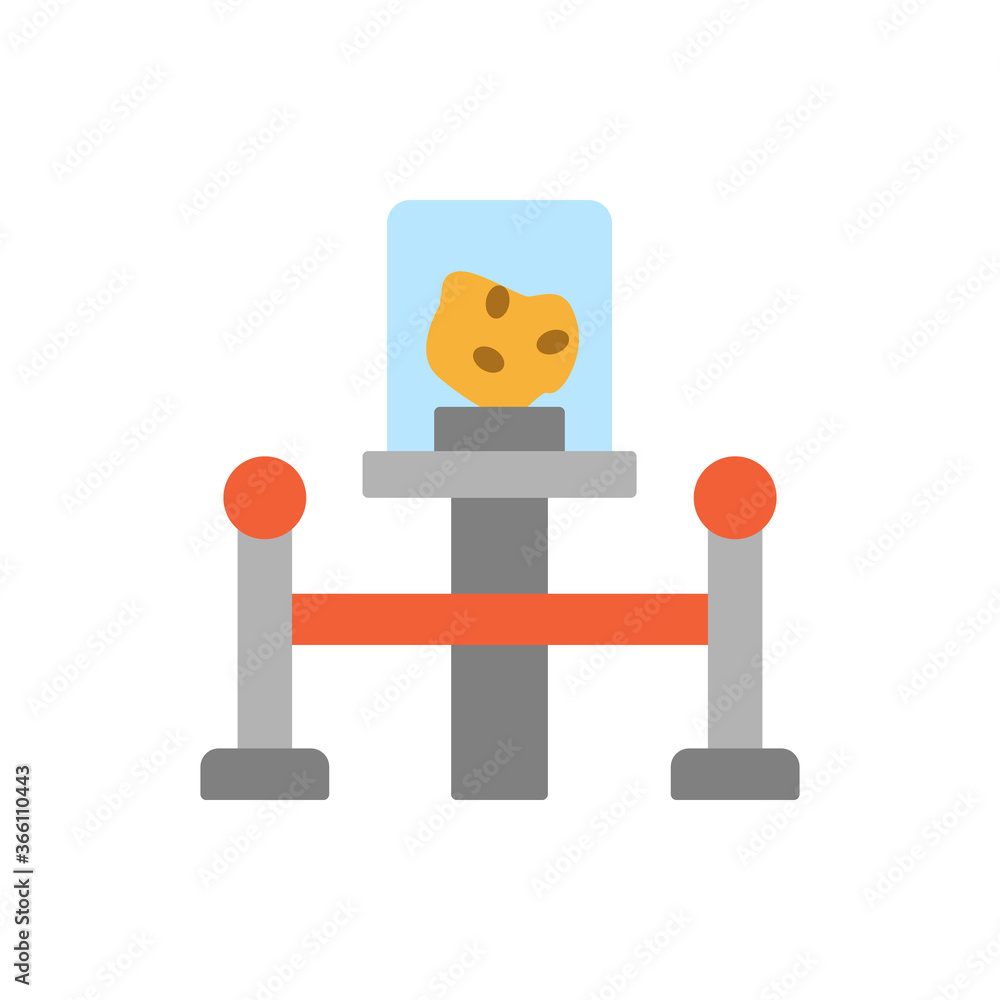 Poster stone, museum icon. simple color vector elements of historical things icons for ui and ux, website o