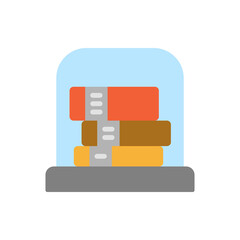 Books, museum icon. Simple color vector elements of historical things icons for ui and ux, website or mobile application