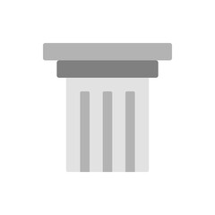 Column, museum icon. Simple color vector elements of historical things icons for ui and ux, website or mobile application