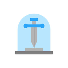 Sword, museum icon. Simple color vector elements of historical things icons for ui and ux, website or mobile application