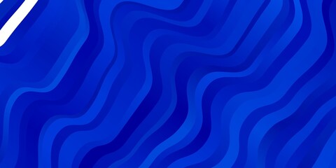 Obraz premium Light BLUE vector background with bent lines. Colorful illustration with curved lines. Pattern for busines booklets, leaflets