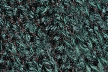 turquoise blue green and black wool up close jumper, fabric 