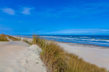 Beach, dunes and sea at Ameland