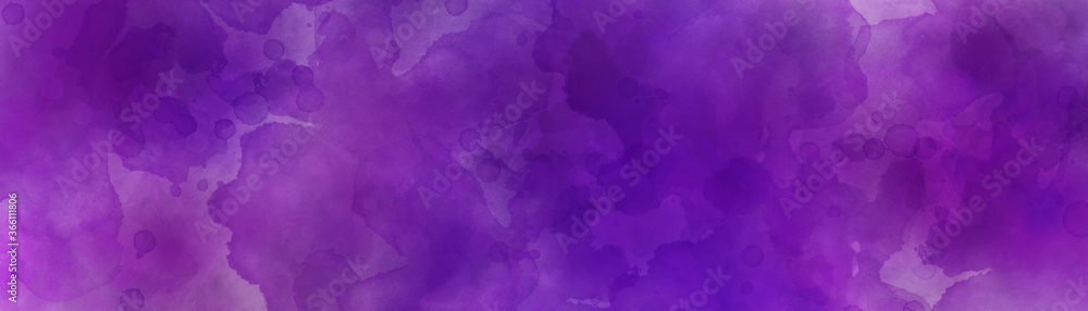 Wall mural purple background with abstract watercolor texture design pattern
