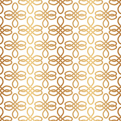 Chinese and Japanese style. Traditional seamless pattern. Gold Asian background. China ornament. Elegant Japan design golden foil for prints. Abstract geometric oriental. Culture texture. Vector 