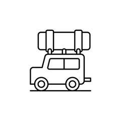 Wan, suitcase, travel icon. Simple line, outline vector elements of tourism for ui and ux, website or mobile application