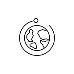 Fototapeta premium Travel, Earth, travel icon. Simple line, outline vector elements of tourism for ui and ux, website or mobile application