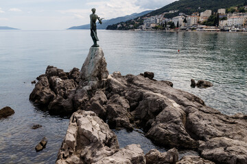 An der Lungomare zwischen Volosko, Opatija und Lovran