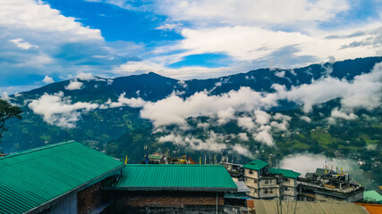 Fototapeta premium swiss alpine village