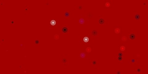 Light Purple, Pink vector doodle texture with flowers.