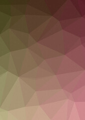 Crimson color Abstract color Low-Polygones Generative Art background illustration