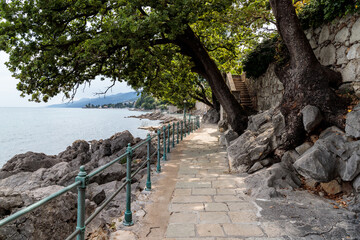 An der Lungomare zwischen Volosko, Opatija und Lovran