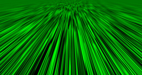 Obraz premium Render with green abstract background with blur from speed