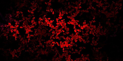 Dark pink, red vector pattern with abstract shapes.