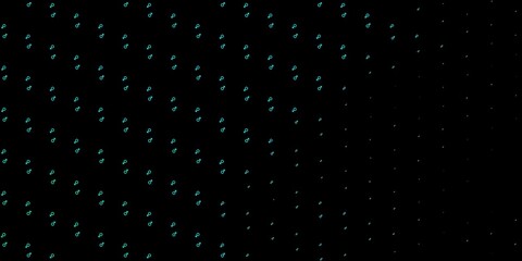 Dark Green vector template with businesswoman signs.