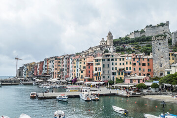Landscape of the seafront of Portovenere