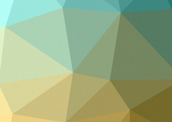 Turquoise Blue color Abstract color Low-Polygones Generative Art background illustration