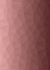 Naklejka premium Cranberry Red color Abstract color Low-Polygones Generative Art background illustration