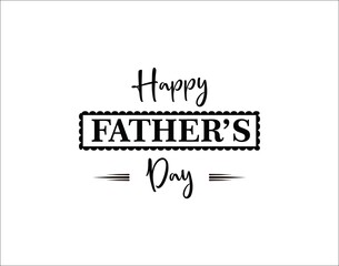 lettering father's day  logo symbol illustration.