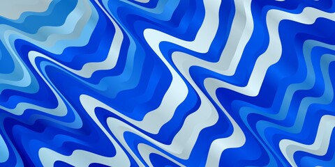 Light BLUE vector background with bent lines. Colorful illustration, which consists of curves. Best design for your posters, banners.
