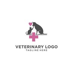 veterinary cat and dog logo