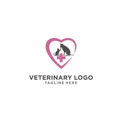 veterinary cat and dog logo