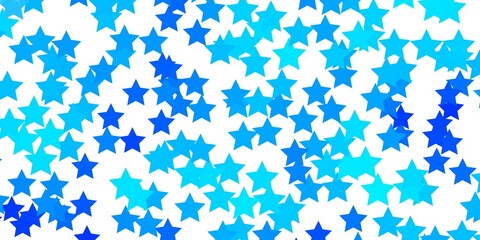Fototapeta na wymiar Light BLUE vector pattern with abstract stars. Colorful illustration in abstract style with gradient stars. Pattern for new year ad, booklets.