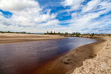River in the Arctic Circle( in the tundra)
