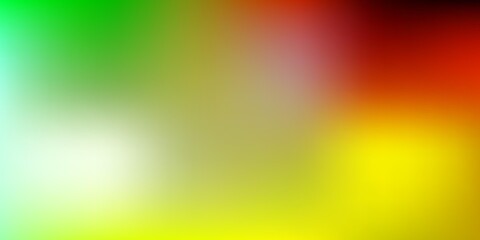 Light Green, Yellow vector gradient blur backdrop.