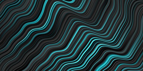Dark BLUE vector background with lines. Brand new colorful illustration with bent lines. Pattern for ads, commercials.