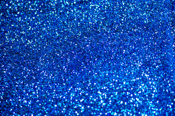 Fototapeta na wymiar Glitter light abstract blue bokeh light background