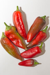 Sweet red peppers. An ingredient for cooking culinary dishes.