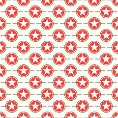 red star pattern in circle