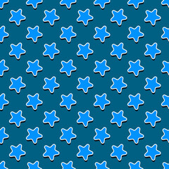 blue star pattern