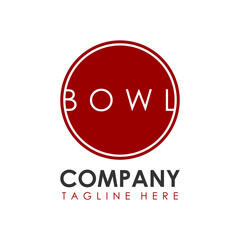 typography bowl letter logo