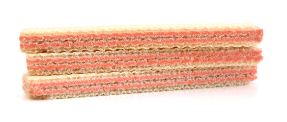 wafer sticks on white background