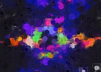 Abstract Colorful Geometrical Artwork,Abstract Graphical Art Background Texture,Modern Conceptual Art,Synthwave Aesthetic Poster Print,
3D Rendering