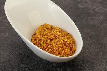 Dijon mustard sauce with seeds