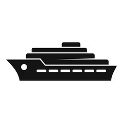 Dubai ship icon. Simple illustration of Dubai ship vector icon for web design isolated on white background