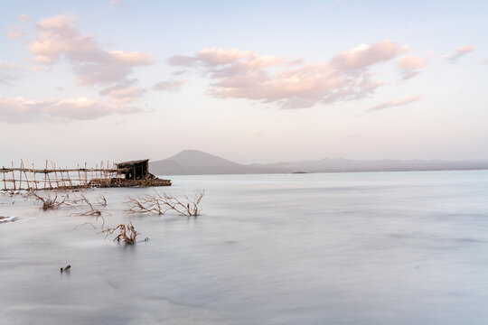 Lake Afrera (Lake Afdera), Danakil Depression, Afar Region, Ethiopia