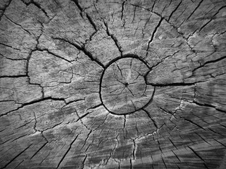 Cut tree stump walnut texture