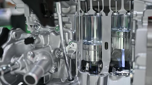 New technology of vehicle engine combined with electric motor simulated 