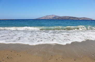 landscape of Kato Koufonisi island Greece - desert island of small Cyclades 