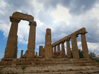 Fototapeta na wymiar Valley of the Temples in Agrigento Italy