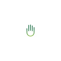 Fototapeta na wymiar Hand logo icon vector