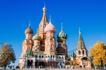 St.Basil's Cathedral on the Red Square in Moscow